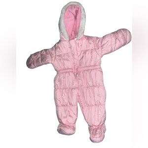London Fog infant pink snowsuit 3/6 months